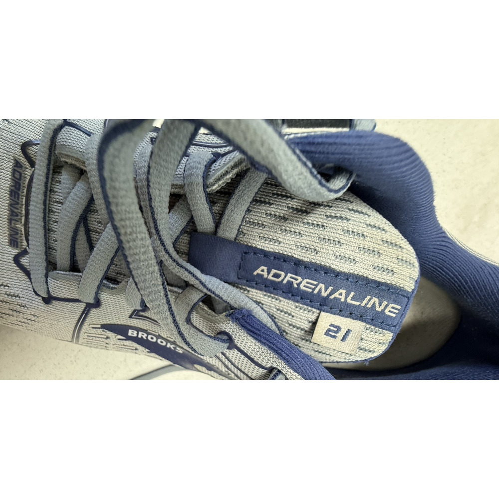 BROOKS Adrenaline GTS 21 Men’s Size 10.5 D Running Shoes 1103491D006 Gray /Blue - Picture 5 of 10